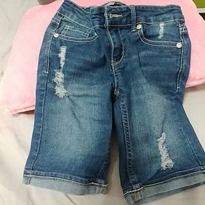 Kids blue jean shorts